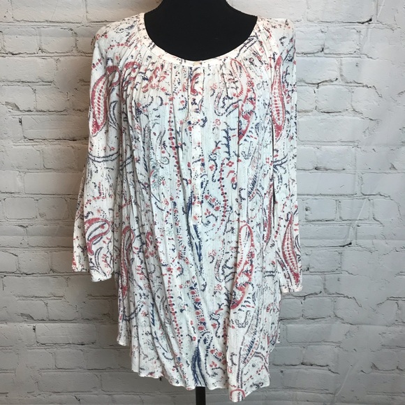 Chaps Paisley Print Top - Picture 1 of 8